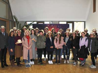 Moskauer Schüler zu Gast in Leimen – OB Hans Reinwald begrüßt junge Gäste